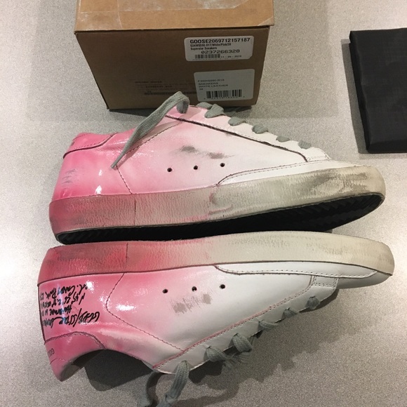 Golden Goose Superstar Sneaker White/Pink 38 NIB - Picture 6 of 8